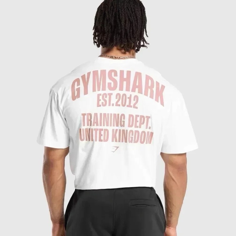 クロスボーダー AliExpress クロスボーダー アメリカ マッスル シャーク Tシャツ ストリート フィットネス 体操 サマー スポーツ フィットネス 半袖 メンズ|undefined