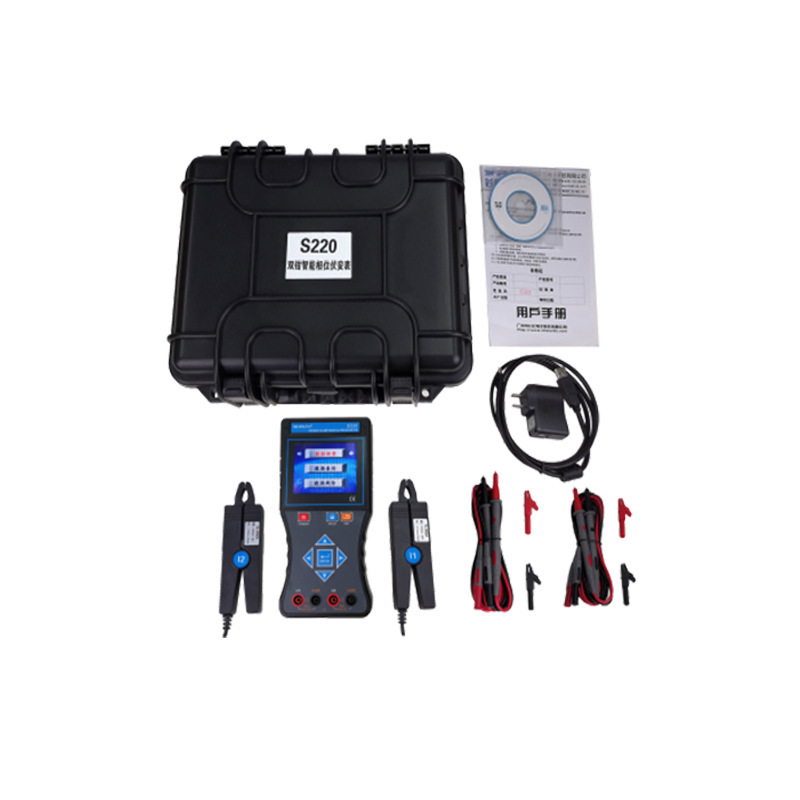 S220B多功能双钳智能相位伏安表现场测试电流电压功率相量相位