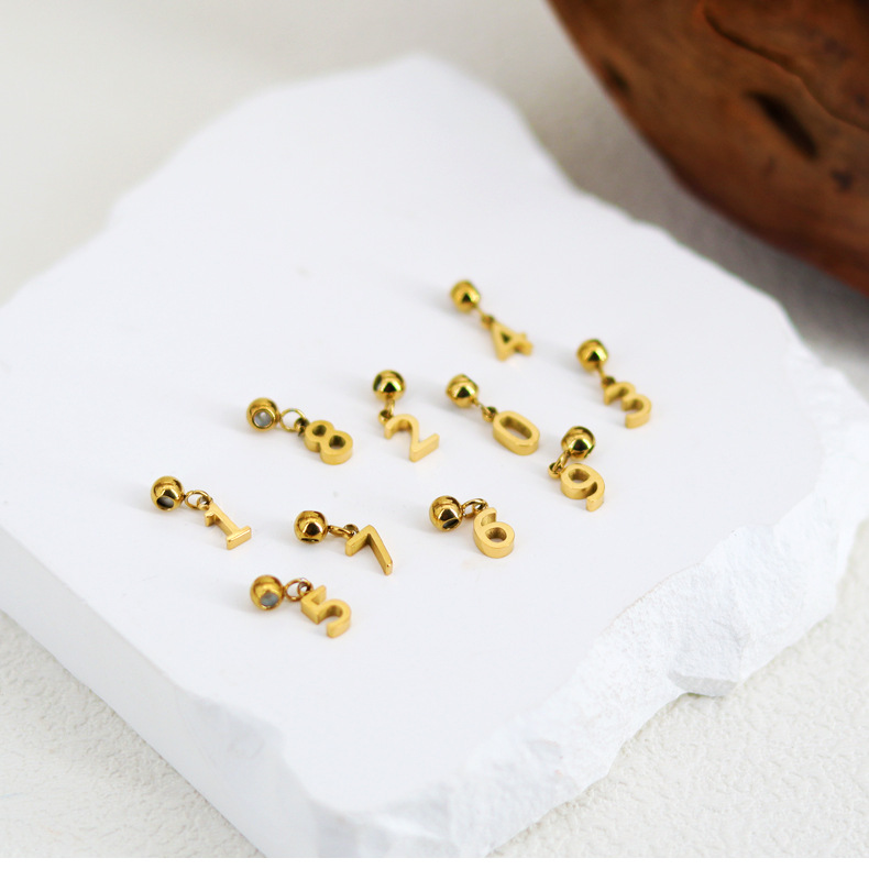 18K Gold Plated Plating Material Stainless Steel 18K Gold Plated Simple Style Plating Letter Pendant Necklace