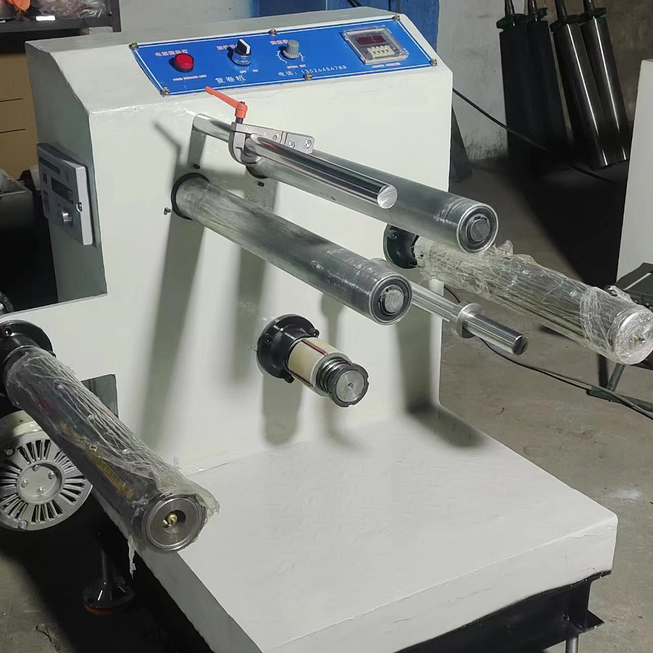 厂销胶带复卷设备 小型复卷机 胶带检测码数机 胶带测长机