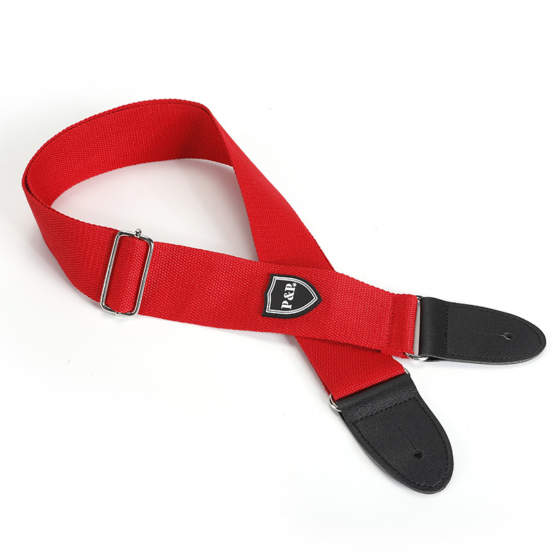 Himno PP correa de la guitarra de algodón Púrpura Amarillo Rojo Verde Cielo Azul Agua Azul correa de la guitarra popular