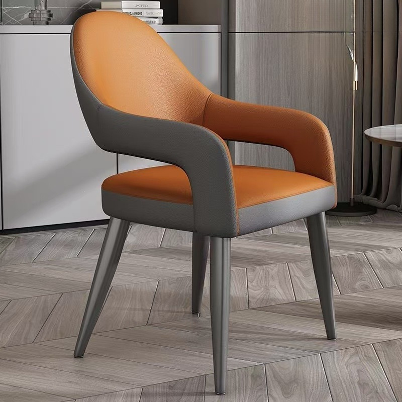 Light Luxury Italian-Style Dining Chair for Home Use, Comfortable Dining Table Chair, Restaurant Leisure Meeting Chair, Leather Nordic Hotel Carbon Steel Chair Light Luxury Italian-Style Dining Chair for Home Use, Comfortable Dining Table Chair, Restaurant Leisure Meeting Chair, Leather Nordic Hotel Carbon Steel Chair