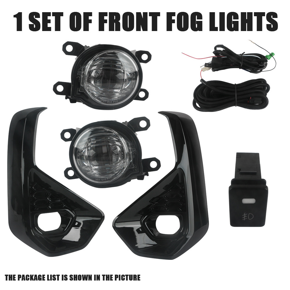Aplicable a TOYOTA 2024 - Nuevo Revo Hilux Front Fog Light Frame Assembly LED Day Drive Light