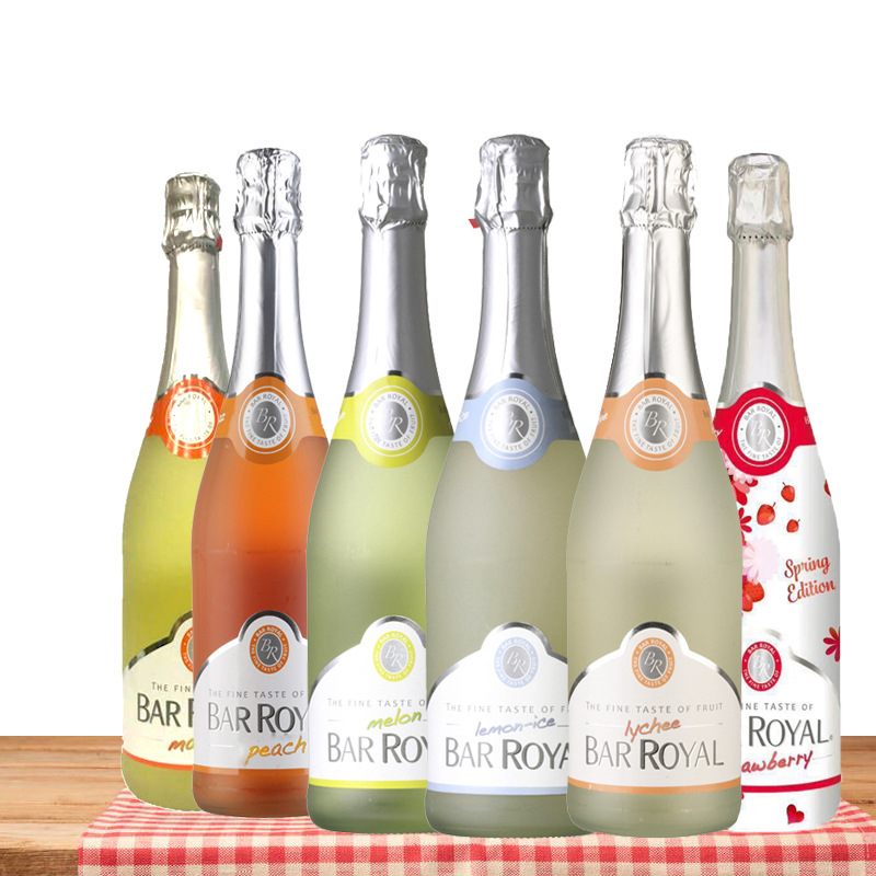 皇家吧荔枝水果味起泡酒 皇家吧系列起泡酒 六口味 套装特惠