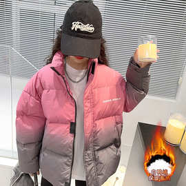反季清仓女童羽绒服冬季白鸭绒2025新款洋气儿童宽松女大童短款潮