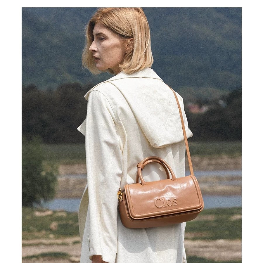 Borsa a tracolla, nuovo modello sul mercato, borsa a cuscino retrò in vera pelle cerata di alta qualità, borsa a tracolla classica e versatile._voghion.com