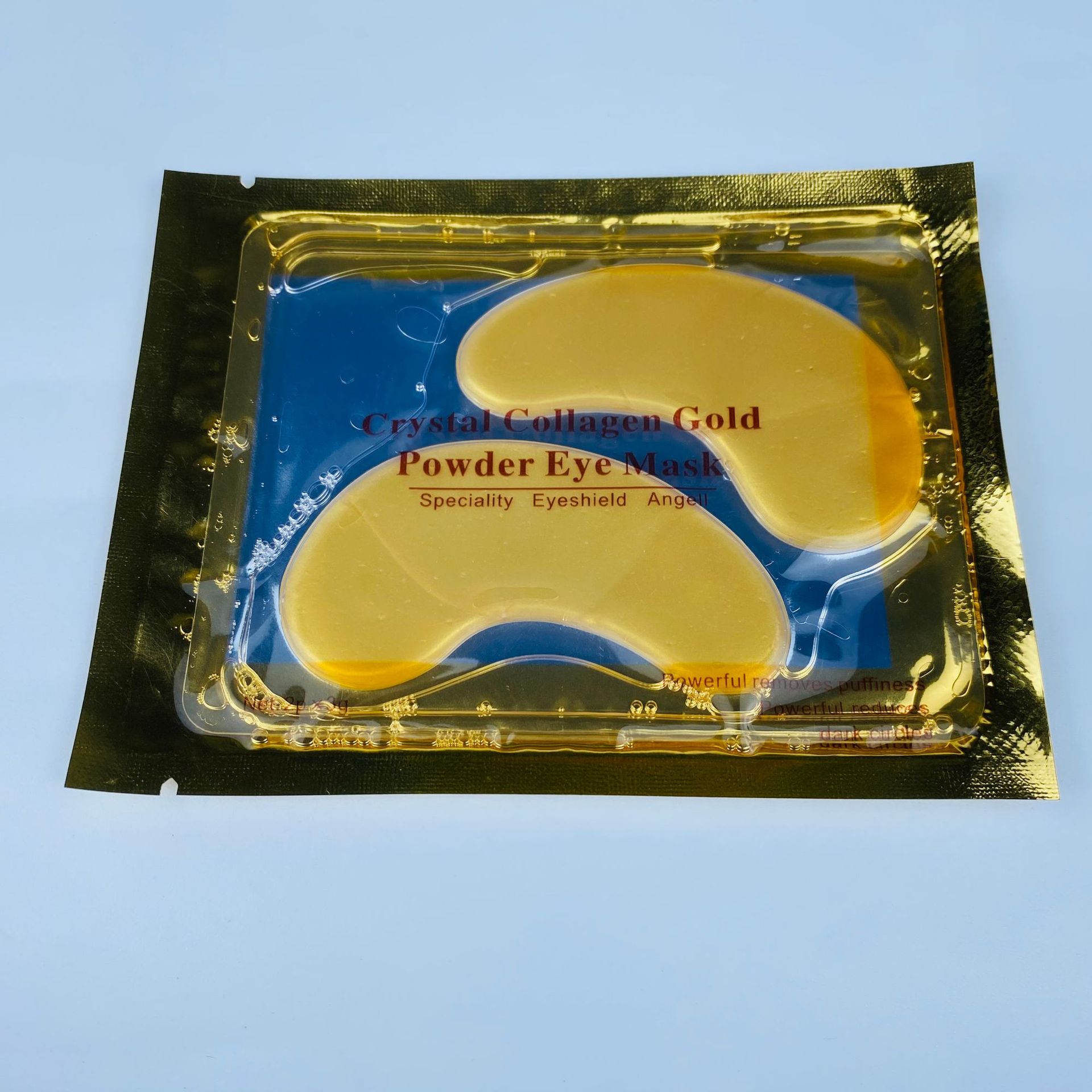 [Comercio exterior exclusivo] Oro versión en inglés 24K máscara de ojo de cristal colágeno transfronterizo Comercio electrónico parche en el ojo al por mayor