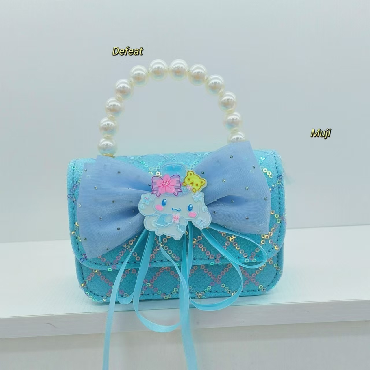 Melody Pearl bolso de princesa, bolso de accesorios, bolso de arco, bolso de Año Nuevo, cadena pequeña