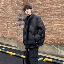纯色青少年棉服男款冬季新款潮流宽松百搭棉袄休闲棉衣外套男装