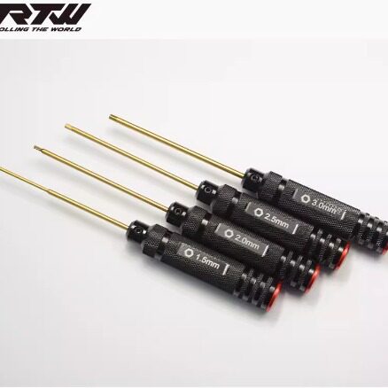 RTW HSS high speed steel metric hexagon socket screwdriver suit single batch head 1.5-2-2.5-3.0 red cover