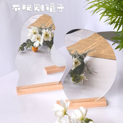 2mm亞克力鏡面貼擺台鏡面立體鏡面牆貼自粘裝飾貼外貿可粘可擺