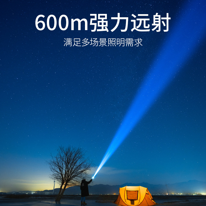 Linterna de fuego L20 personalizada 60W de alta potencia de montaje nocturno pesca de emergencia al aire libre control de inundaciones