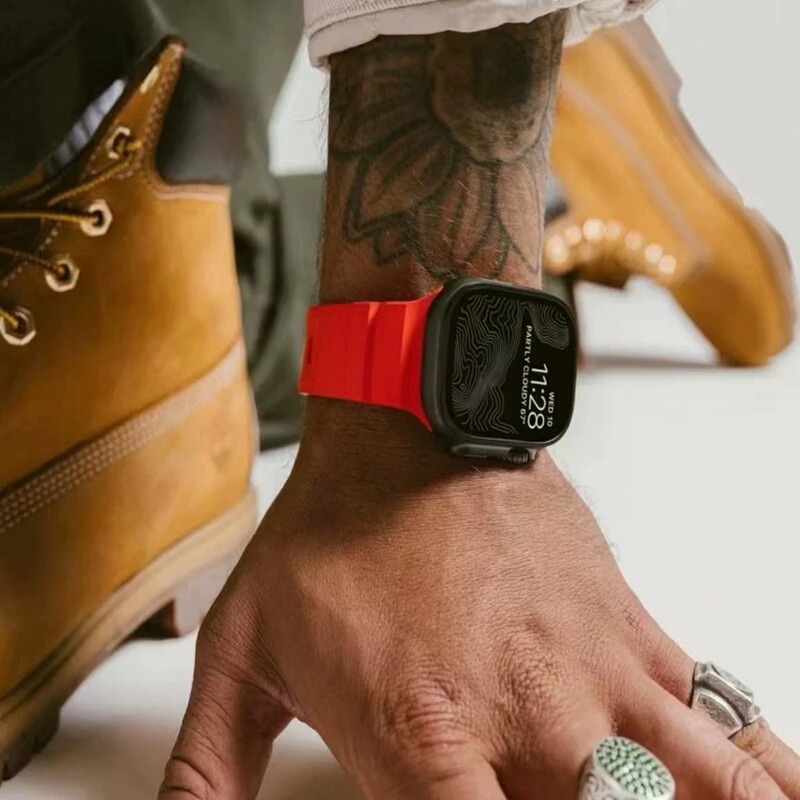 Suitable for iWatch Watch Straps, Apple Watch Straps, Ultra3 Sports Style Men's and Women's New Titanium Alloy Se10 Watch Straps