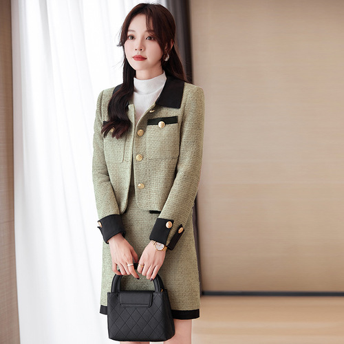 Spring high-end fashion suit for women spring and autumn 2024 new women's spring small fragrance style jacket and skirt two-piece set