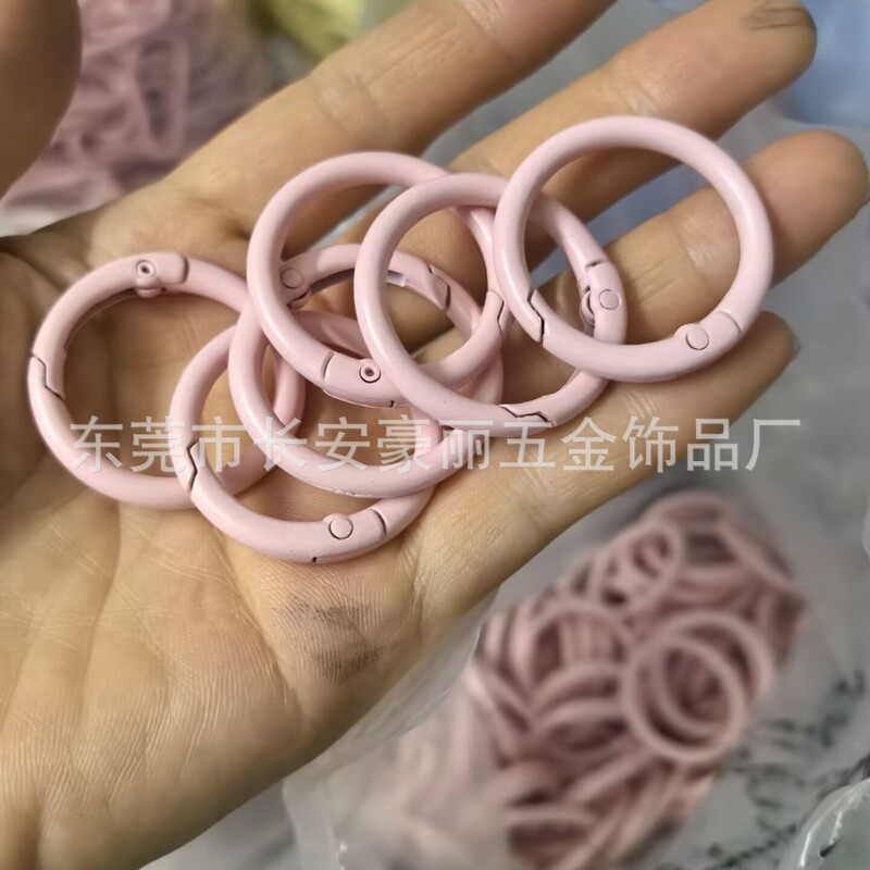 Labubu マカロン 33 ミリメートルスプリングバックル diy ジュエリー内径 25 ミリメートルオープンサークル 1.0inch カラースプリングサークル|undefined