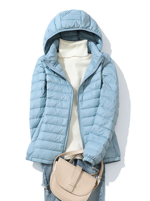 Lightweight down Jacket for Women, Short Style, New Autumn and Winter Model, Hooded Coat, Large Size, 90% White Duck Down, Detachable Hood, Cross-Border Lightweight down Jacket for Women, Short Style, New Autumn and Winter Model, Hooded Coat, Large Size, 90% White Duck Down, Detachable Hood, Cross-Border