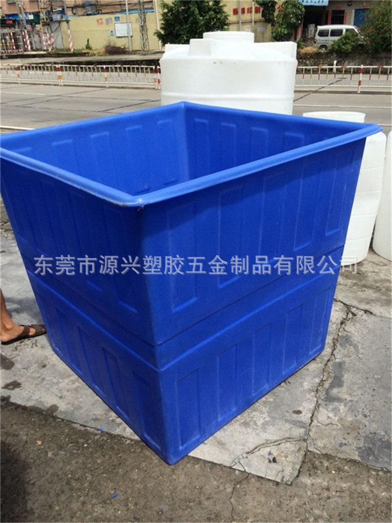 厂家直供方形塑料桶 牛筋服装落布桶车间推车 耐酸碱方箱养殖水池