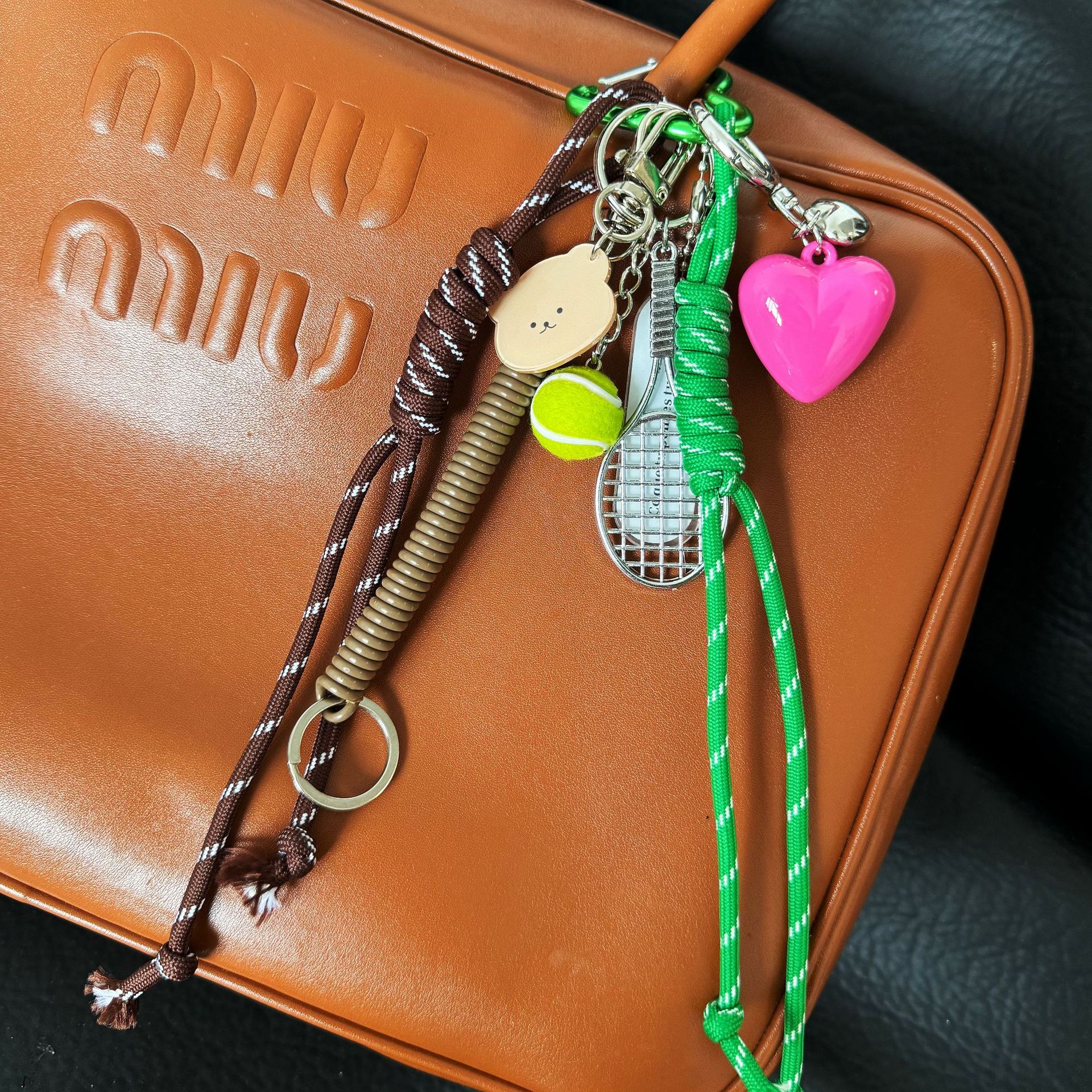 Green love m style pendant