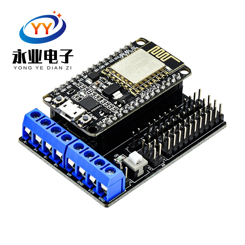 NodeMCU+电机驱动扩展板 ESP套件ESP12E Lua WiFi智能小车底板