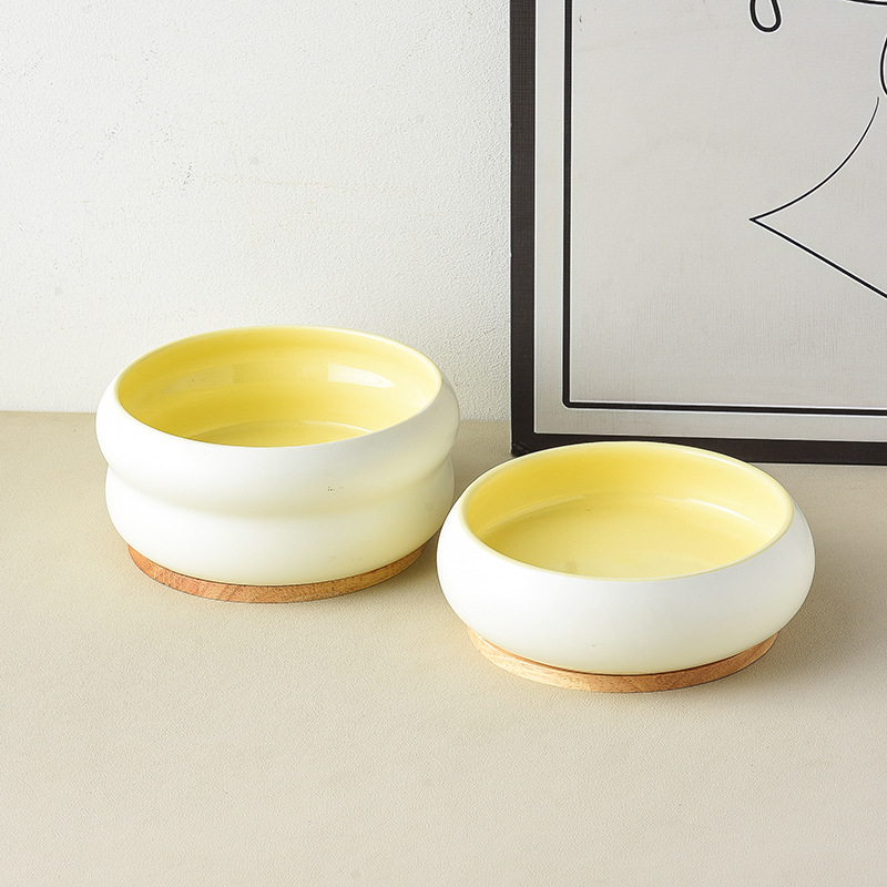 세라믹 고양이 그릇 고양이 먹이 그릇 높은 다리 고양이 개 음식 그릇 안티 노크 음식 그릇 마시는 그릇 자궁 경부 보호 애완 동물 용품