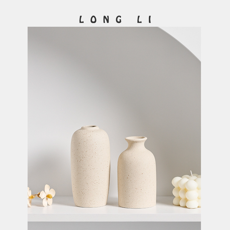 Porcelain Bottle Yingjing Vase ins Simple Creative Home Dried Flower Simulation Flower Mini Small Flower Ornaments Lu Bao