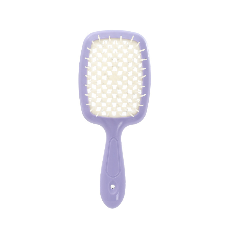 Peine de nido de abeja de malla hueca de venta caliente transfronteriza Peine de masaje Peine de peluquería hexagonal de doble uso húmedo y seco