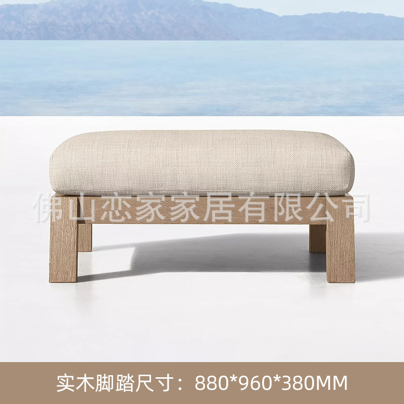 Terraza completa de teca al aire libre americana Terraza Ocio B & B Jardín Jardín Al aire libre Solárium de madera maciza Sofá Silla