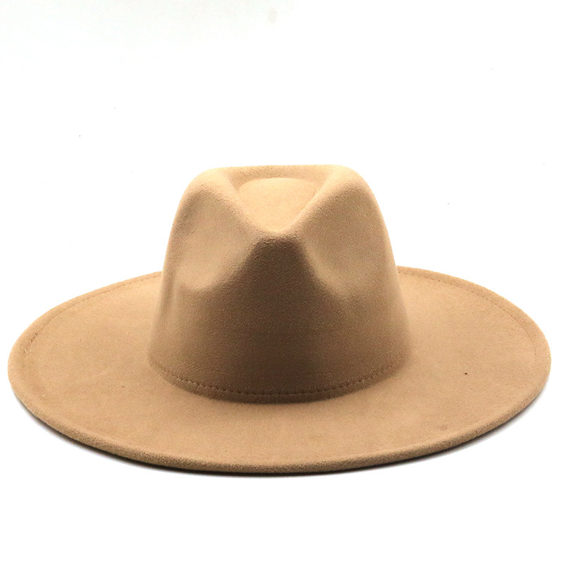 Retro Brim Big Brim Autumn And Winter Wool Top Hat display picture 9