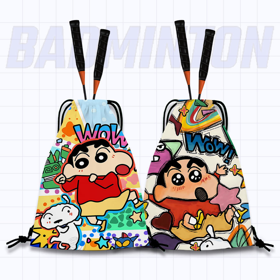 Cute Little Star-Shaped Racket Bag with Personalized Print, Dual-Shoulder Tennis Bag, Universal Sports Backpack for Students, Trendy Racket Bag