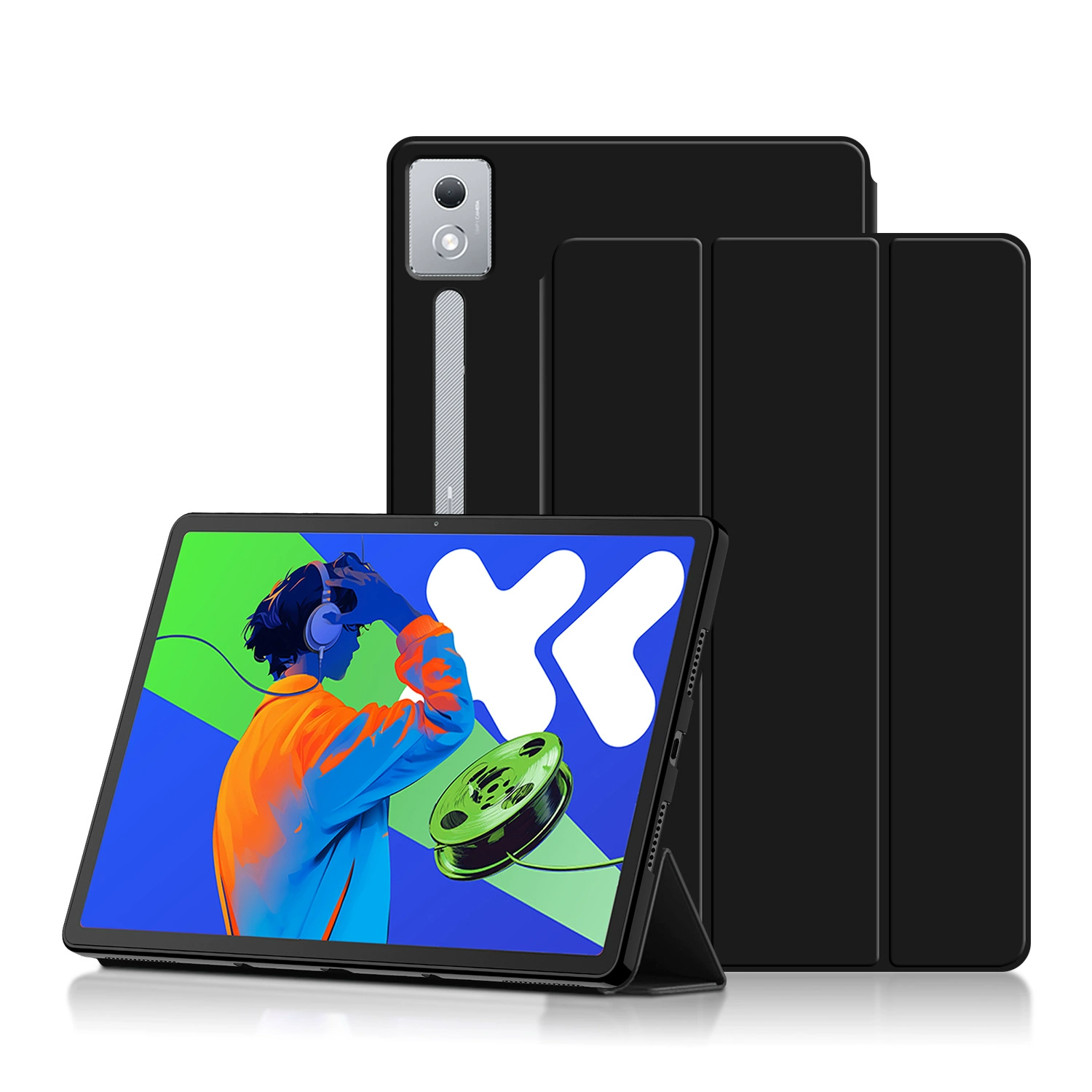 Подходит для Lenovo Xiaoxin Pad Pro 12.7 2025 второго поколения, защитный чехол 12.7", мягкий чехол с подставкой, кожаный кейс