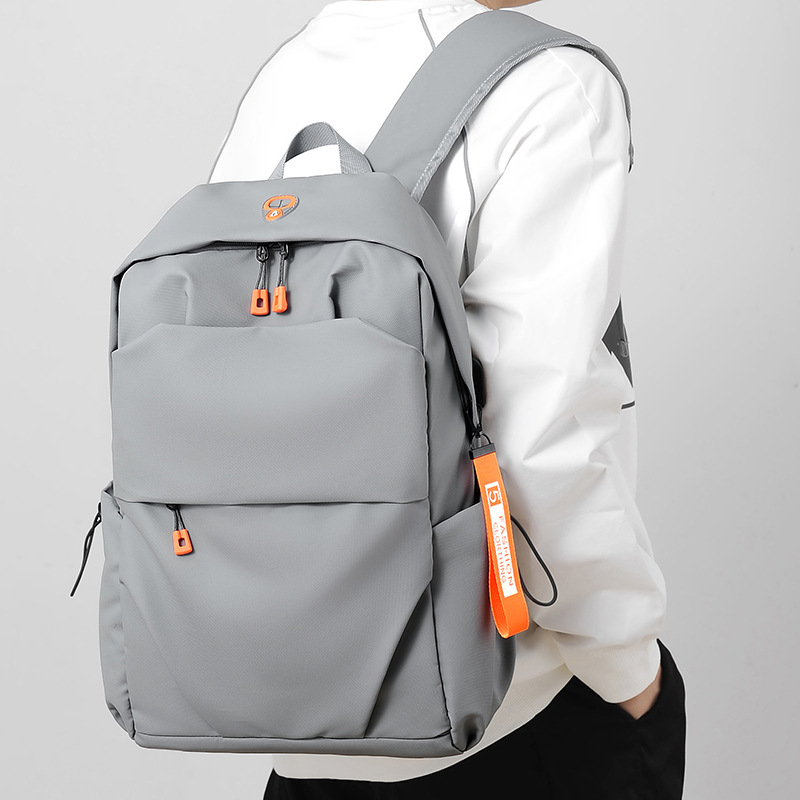 Mochila de los hombres de estilo coreano simple estudiante de la escuela secundaria mochila de viaje de ocio de gran capacidad bolso de la computadora de los hombres