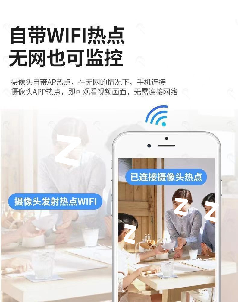 The new home surveillance camera can be used outdoors with wireless wifi and unplugged connection to a mobile phone for remote high-definition video playback details Picture