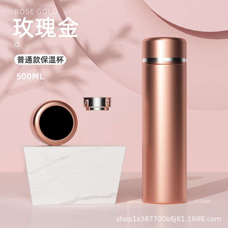 Taza recta de negocios Taza termo de separación de agua de té inteligente Desarrollado LOGO Taza de agua de regalo conmemorativa Taza de té de oficina al por mayor