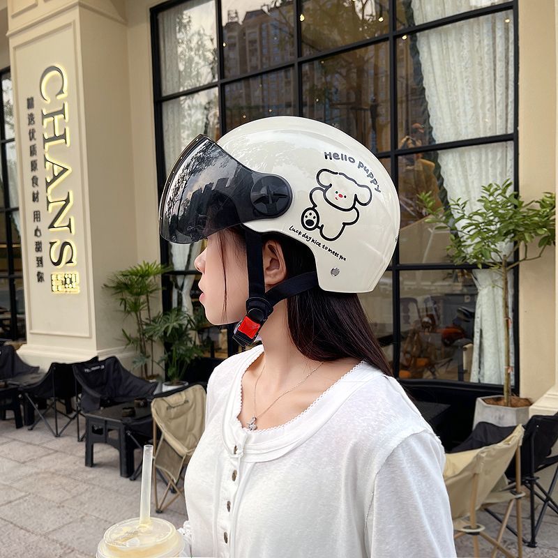 3C Certified Electric Motorcycle Helmet Summer Sunscreen Half Helmet