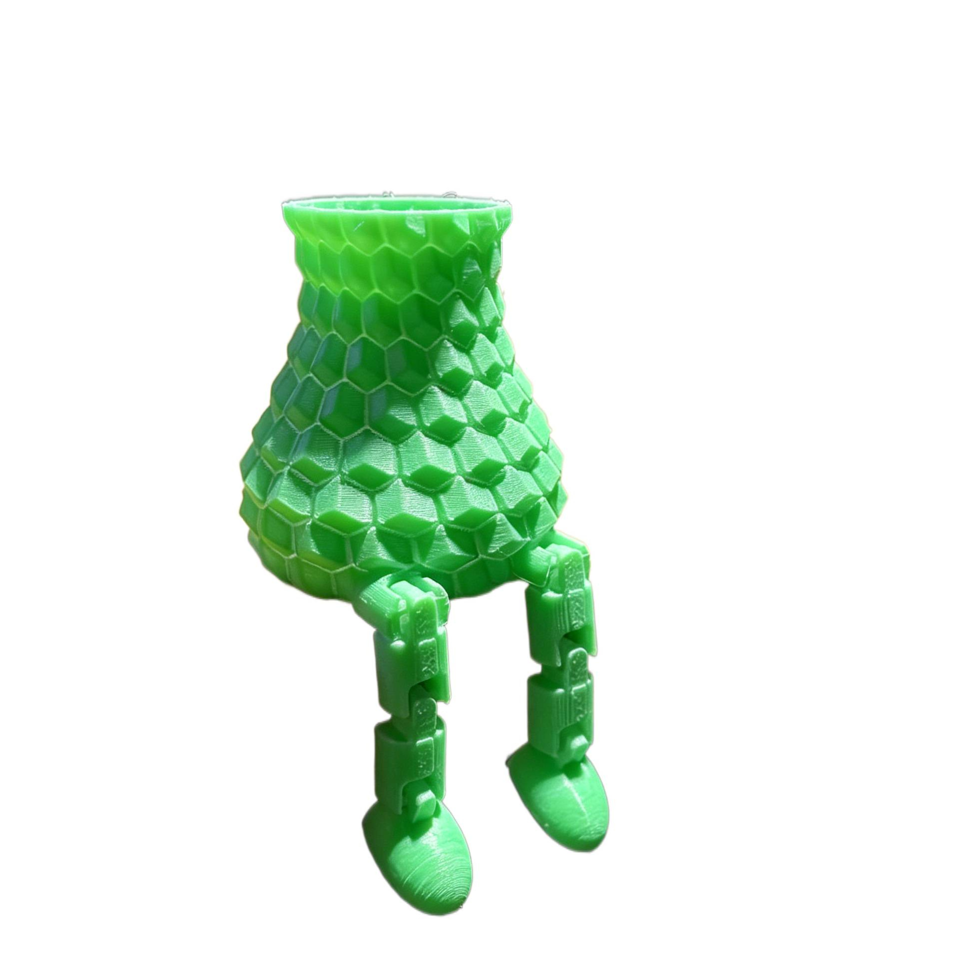Impresión 3D transfronteriza articulaciones móviles humano pie colgante jarrón creativo decoración de escritorio cactus maceta de plantas suculentas