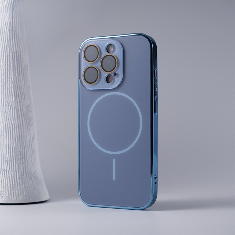 Apple 17電気メッキマットAG細線磁気吸着iPhone16promaxクリスタルレンズフィルム携帯電話ケース15に適用|undefined