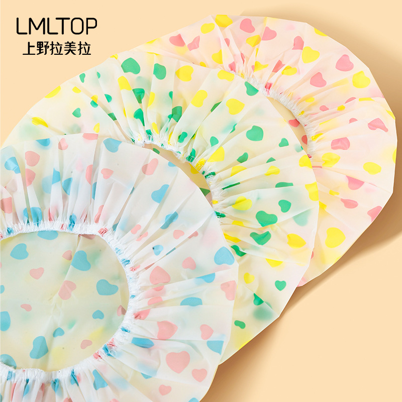 LMLTOP amor gorro de ducha impermeable EVA tapa de ducha para adultos tapa de la cabeza de baño tapa de ducha a prueba de aceite al por mayor SY800