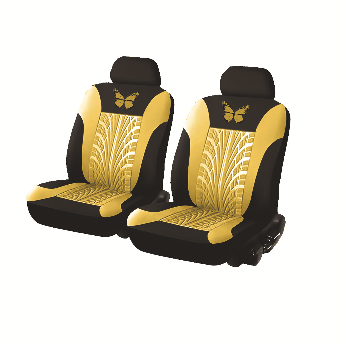 Cojín de asiento transfronterizo exclusivo para automóvil general, artesanía en relieve de mariposa, funda de asiento exquisita, cojín de asiento suave, transpirable y resistente al desgaste