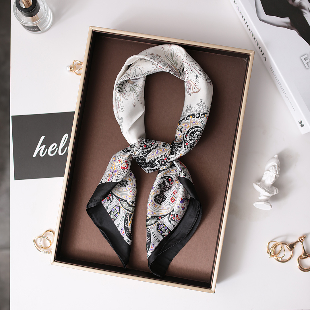 Diadema versátil coreana para mujer, seda nueva cuadrada pequeña de 70cm, estilo fino de primavera y otoño, combinado con moda decorativa_voghion.com