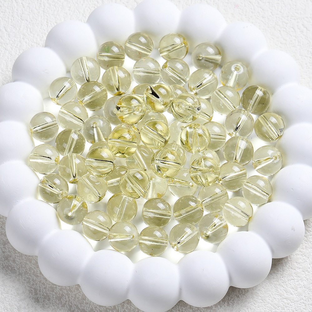 6 / 8 / 10mm esmaltado transparente esmaltado esferas de vidrio DIY joyas manuales pulseras material accesorio de collar image 14