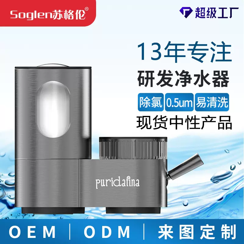跨境专用净水器不锈钢家用直饮厨房电器小型双前置水龙头净水滤芯