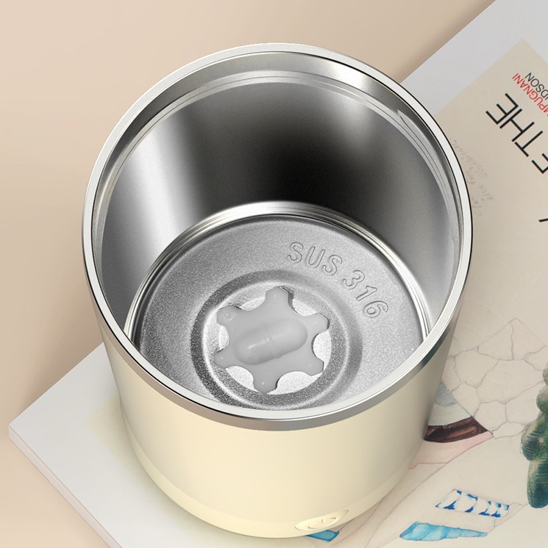 電動ミキサーカップ 赤ちゃん用 全自動ミキシング 磁気懸濁粉末 ベビーミルク調乳器 温乳ミキサー スマートミキシング|undefined