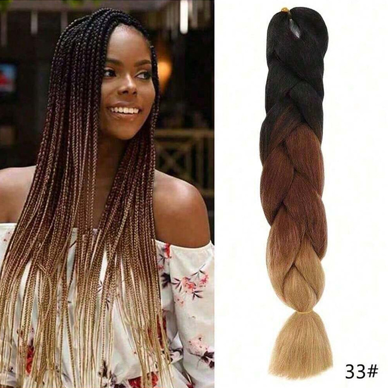 Peruca de trenza africana mujer color trenza artefacto de alta temperatura seda de trenza cabello cabello cab