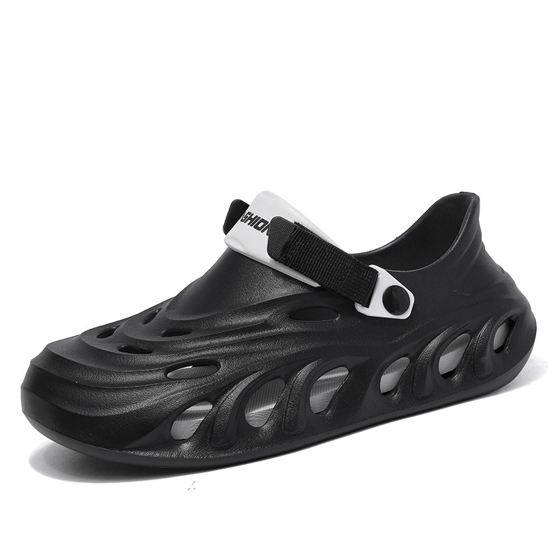 Zapatos con agujeros de mierda para hombre, talla grande transfronteriza EVA, deportes de ocio ligeros, sandalias y zapatillas Baotou, zapatos de playa al aire libre