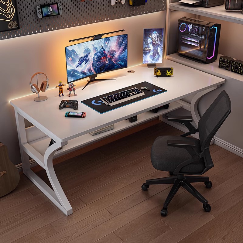 Mesa de computadora de madera sólida mesa de escritorio de juegos de deportes electrónicos mesa de escritorio simple dormitorio de estudiantes mesa de oficina mesa de trabajo