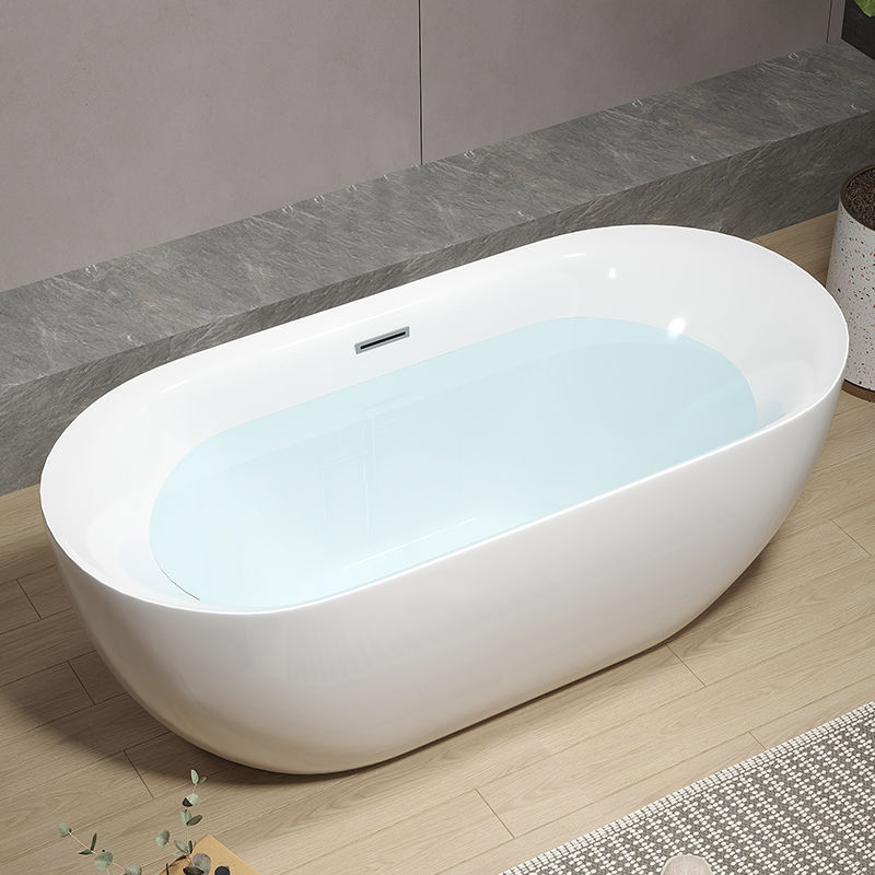 Bathroom Household Small Apartment Single-Person Acrylic Adult Seamless Integrated Hotel Freestanding Bathtub Bathtub Foreign Trade