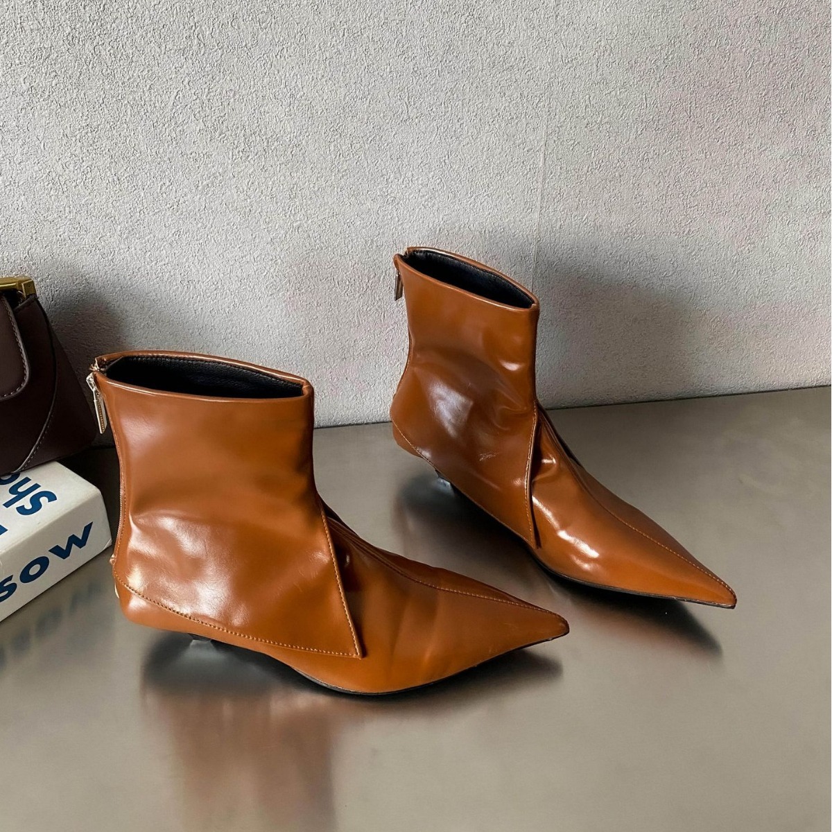 Universal black autumn fashionable elegant elastic low boots…