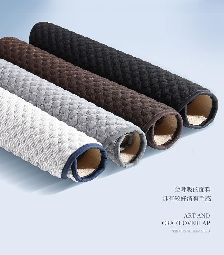 Car Seat Cushion Single Piece Cooling Pad Single Unit All-Season Universal Ventilated Truck Seat Cover Ice Silk Mat Ice-Feel Breathable