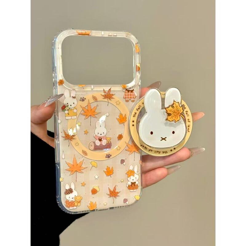 Autumn Ins Maple Leaf Oak Bouquet Miffy Free Applicable Iphone17Promax Apple 16Pro Mobile Phone Case 15 Autumn Ins Maple Leaf Oak Bouquet Miffy Free Applicable Iphone17Promax Apple 16Pro Mobile Phone Case 15