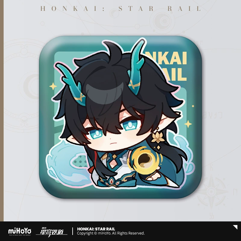 Коллекционный значок (Honkai: Star Rail) — персонаж, цветной картон на подложке, одиночный